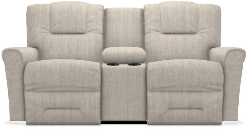 La-Z-Boy Easton Buff Power Reclining Loveseat with Headrest And Console