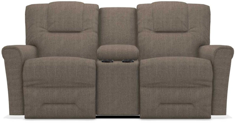 La-Z-Boy Easton Otter Power Reclining Loveseat with Headrest And Console