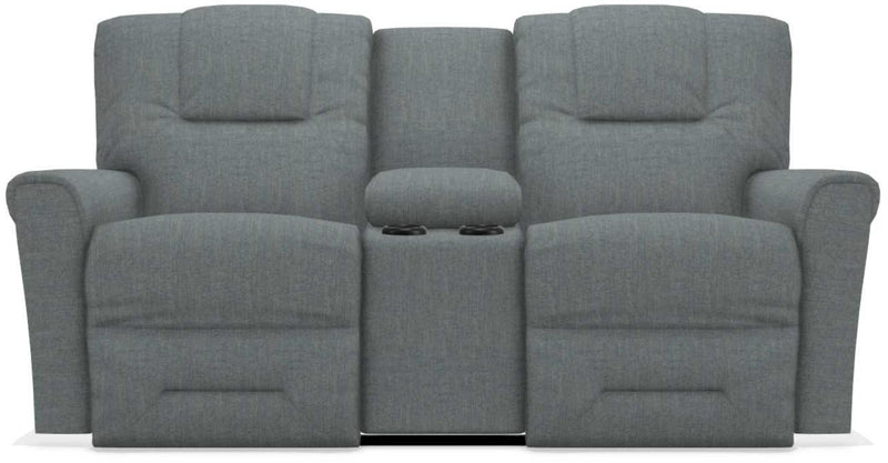 La-Z-Boy Easton Stonewash Power Reclining Loveseat with Headrest And Console