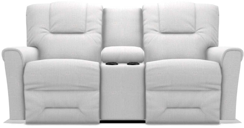 La-Z-Boy Easton Muslin Power Reclining Loveseat with Headrest And Console