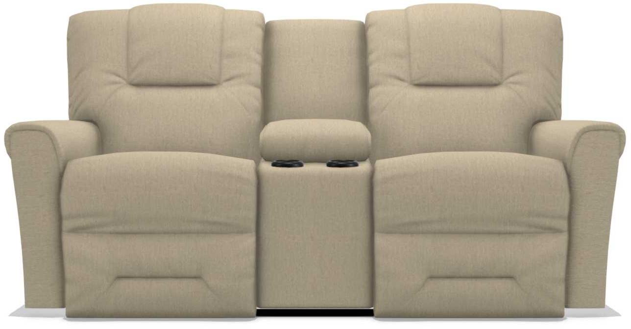 La-Z-Boy Easton Toast Power Reclining Loveseat with Headrest And Console image