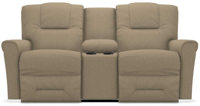 La-Z-Boy Easton Driftwood Power Reclining Loveseat with Headrest And Console