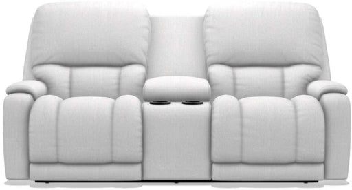 La-Z-Boy Greyson Muslin Power Reclining Loveseat with Headrest And Console image