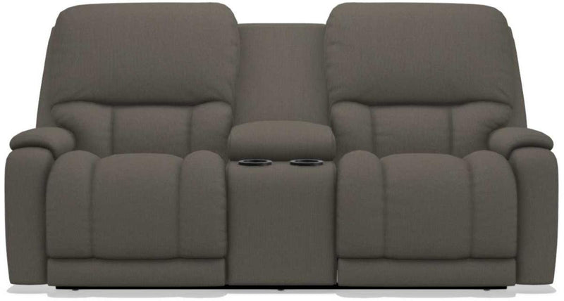 La-Z-Boy Greyson Granite Power Reclining Loveseat with Headrest And Console
