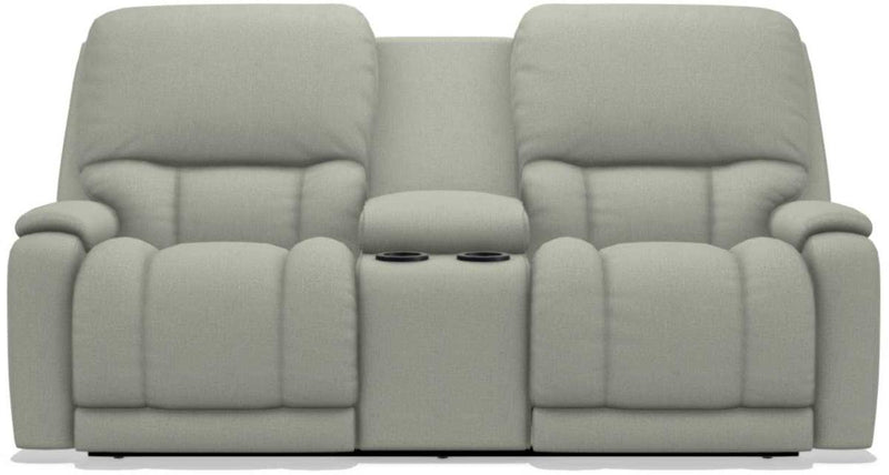 La-Z-Boy Greyson Tranquil Power Reclining Loveseat with Headrest And Console
