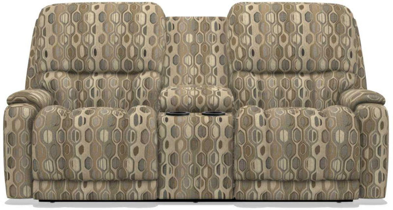 La-Z-Boy Greyson Flax Power Reclining Loveseat with Headrest And Console