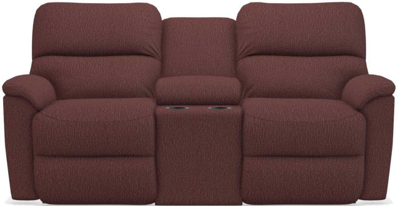 La-Z-Boy Brooks Burgundy Power Reclining Loveseat With Headrest & Console