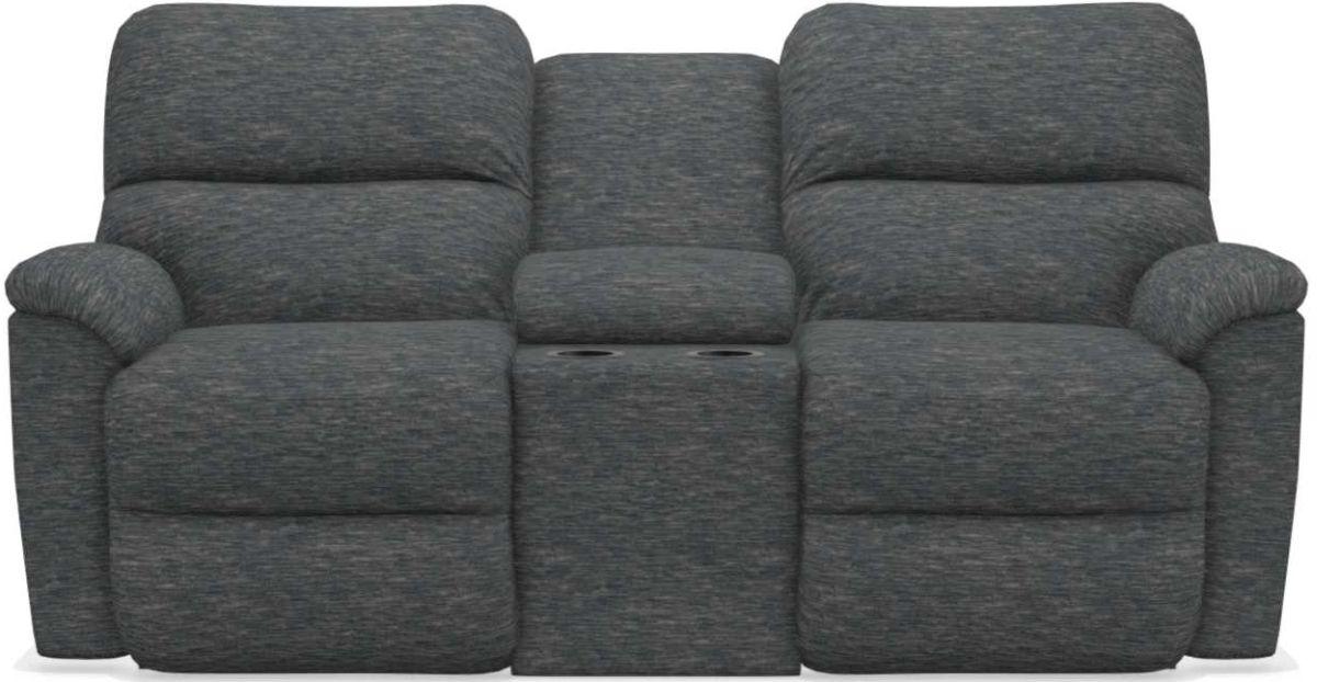 La-Z-Boy Brooks Storm Power Reclining Loveseat With Headrest & Console image