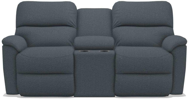 La-Z-Boy Brooks Navy Power Reclining Loveseat With Headrest & Console