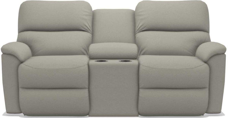 La-Z-Boy Brooks Mushroom Power Reclining Loveseat With Headrest & Console