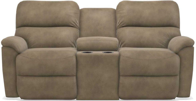 La-Z-Boy Brooks Mushroom Power Reclining Loveseat With Console