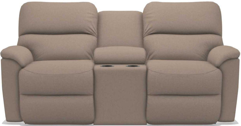 La-Z-Boy Brooks Cashmere Power Reclining Loveseat With Console