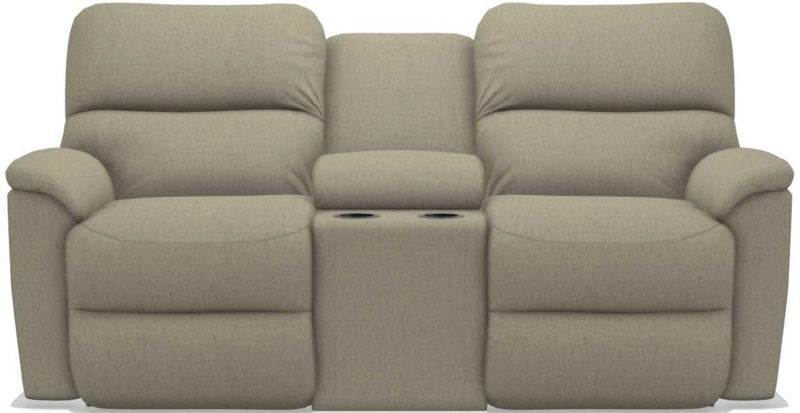 La-Z-Boy Brooks Teak Power Reclining Loveseat With Console