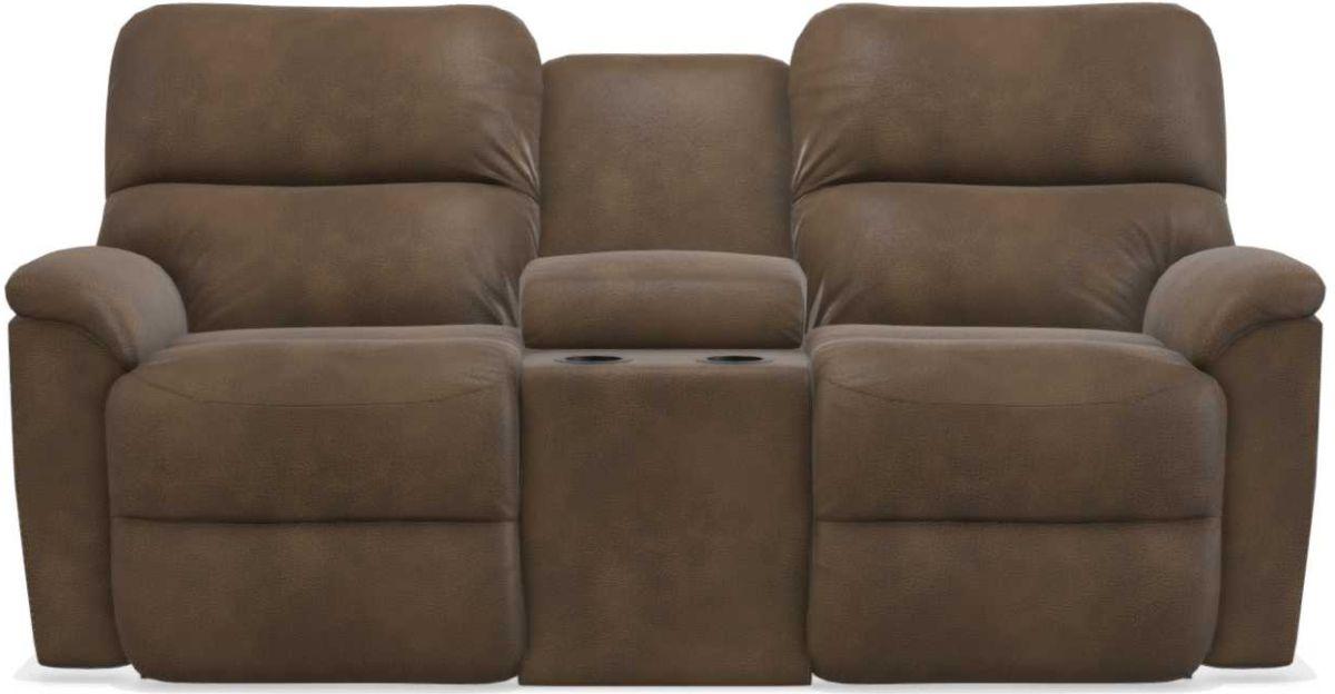 La-Z-Boy Brooks Ash Reclining Loveseat w/ Console image