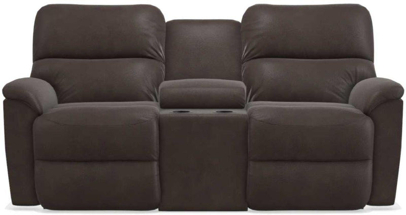 La-Z-Boy Brooks Godiva Reclining Loveseat With Console