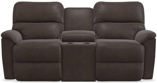 La-Z-Boy Brooks Godiva Reclining Loveseat With Console image