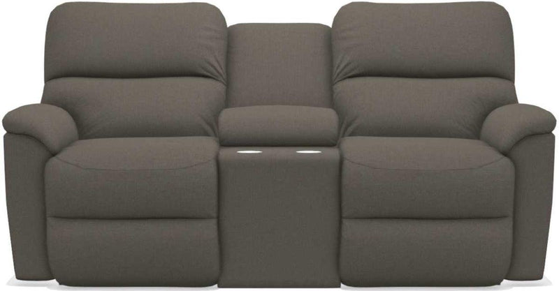 La-Z-Boy Brooks Granite Reclining Loveseat With Console
