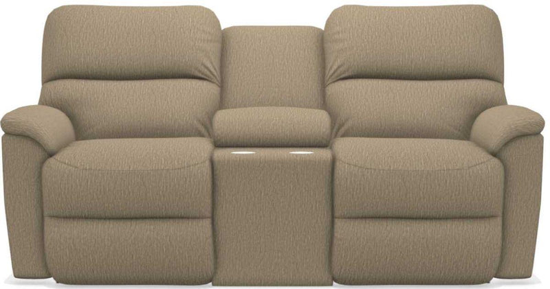 La-Z-Boy Brooks Driftwood Reclining Loveseat With Console