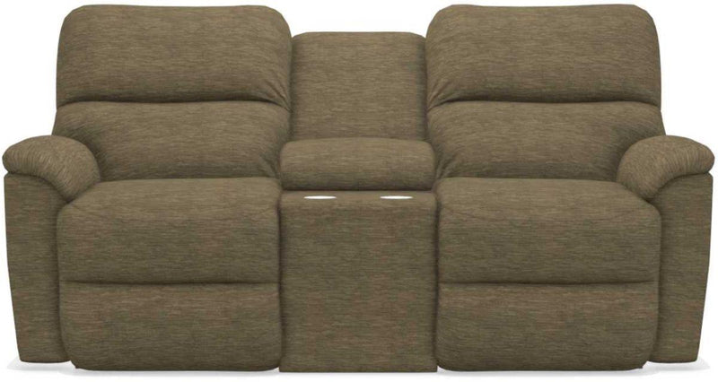 La-Z-Boy Brooks Moss Reclining Loveseat With Console