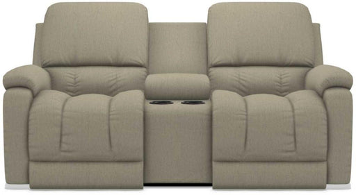 La-Z-Boy Greyson Teak Power Recline La-Z-Time Full Reclining Console Loveseat image