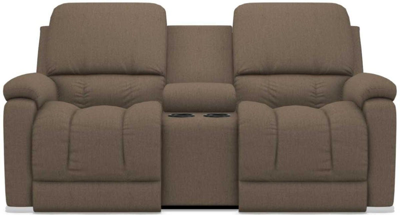 La-Z-Boy Greyson Java Power Recline La-Z-Time Full Reclining Console Loveseat