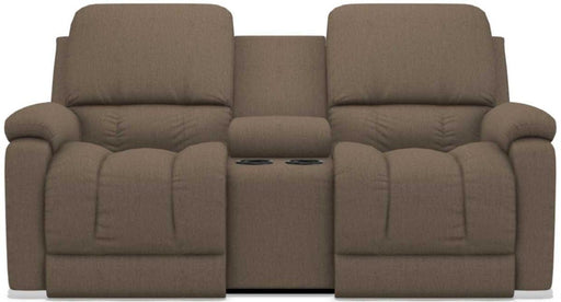 La-Z-Boy Greyson Java Power Recline La-Z-Time Full Reclining Console Loveseat image