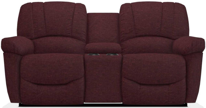 La-Z-Boy Hayes Burgundy Power La-Z-Time Full Reclining Console Loveseat