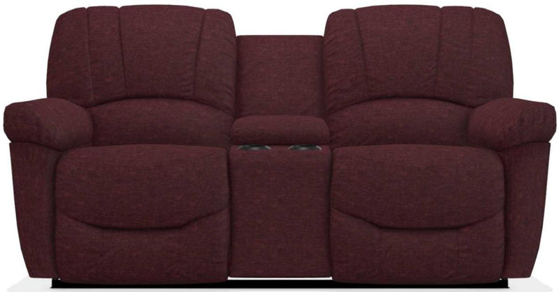 La-Z-Boy Hayes Burgundy La-Z-Time Power-Reclineï¿½ Console Loveseat with Power Headrest