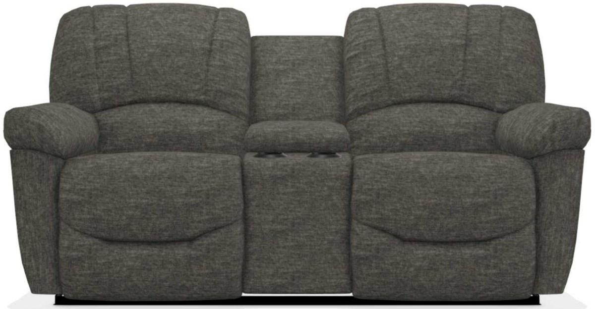 La-Z-Boy Hayes Stone La-Z-Time Power-Reclineï¿½ Console Loveseat with Power Headrest