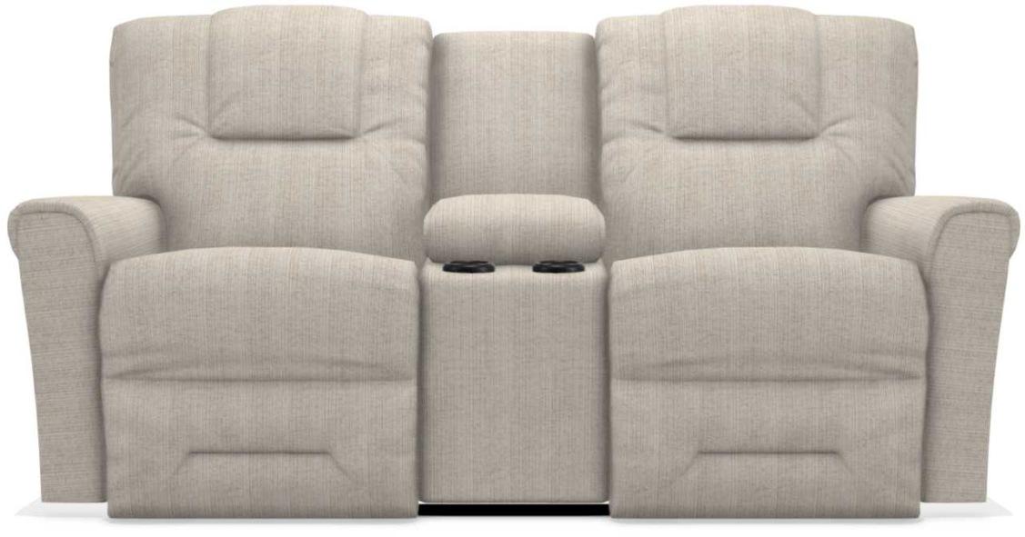 La-Z-Boy Easton PowerRecline La-Z-Time Buff Reclining Console Loveseat image