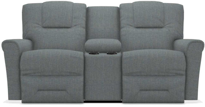 La-Z-Boy Easton PowerRecline La-Z-Time Stonewash Reclining Console Loveseat