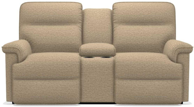 La-Z-Boy Jay PowerRecline La-Z-Time Barley Reclining Loveseat and Console