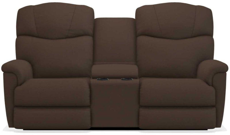 La-Z-Boy Lancer Power La-Z Time Espresso Full Reclining Loveseat with Console