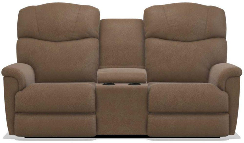 La-Z-Boy Lancer Power La-Z Time Chocolate Full Reclining Loveseat with Console