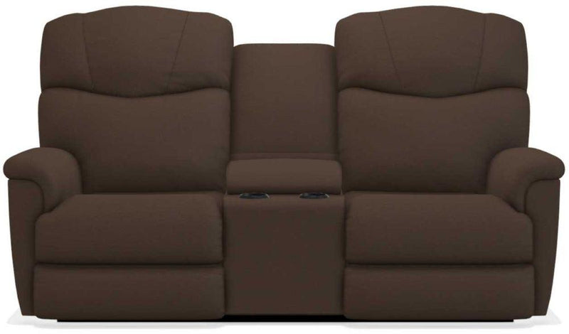 La-Z-Boy Lancer Espresso Power Reclining Loveseat with Headrest and Console