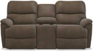 La-Z-Boy Trouper PowerRecline La-Z-Time Mink Reclining Loveseat with Console image