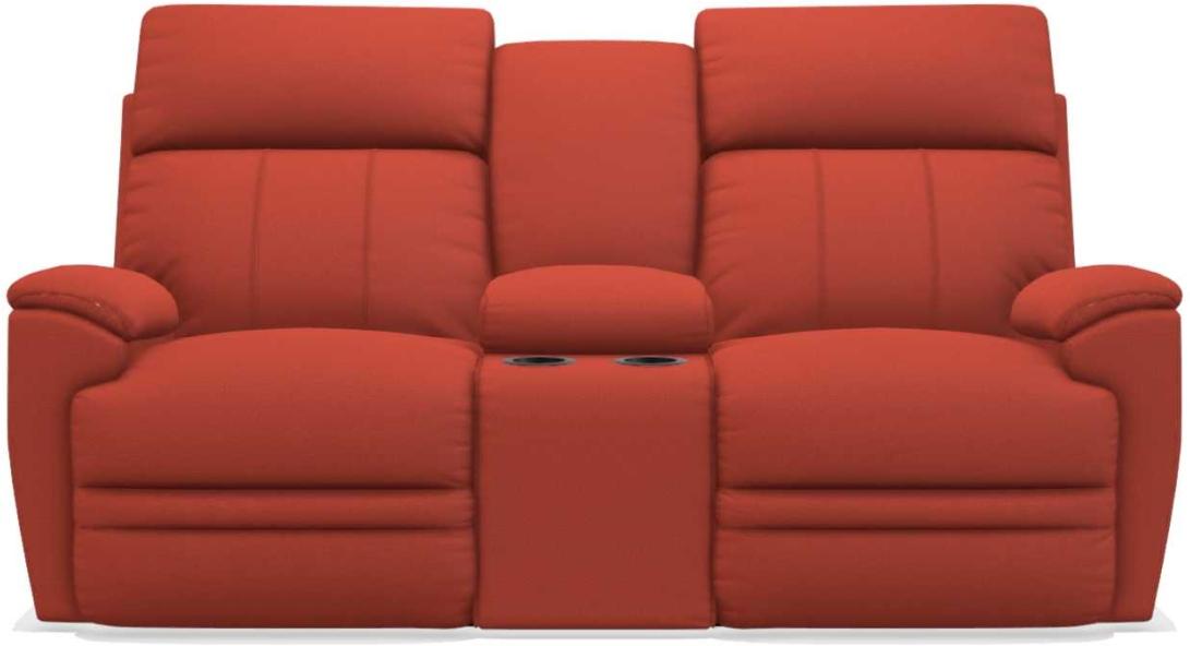 La-Z-Boy Talladega Persimmon La-Z-Time Full Reclining Loveseat With Console image