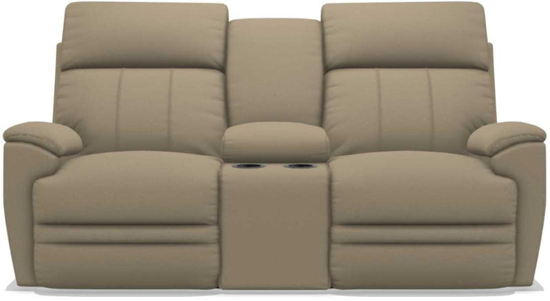 La-Z-Boy Talladega Wicker La-Z-Time Power-Reclineï¿½ Loveseat With Console & Power Headrest
