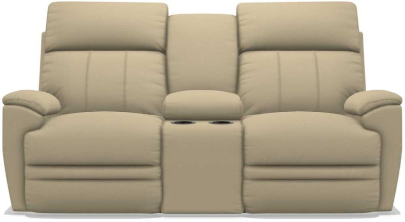 La-Z-Boy Talladega Sand La-Z-Time Power-Reclineï¿½ Loveseat With Console & Power Headrest