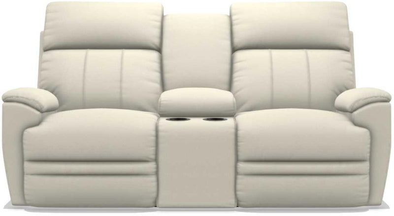 La-Z-Boy Talladega Ivory La-Z-Time Power-Reclineï¿½ Loveseat With Console & Power Headrest