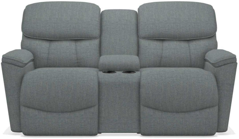 La-Z-Boy Kipling Stonewash La-Z-Time Power-Reclineï¿½ Reclining Loveseat With Power Headrest and Console