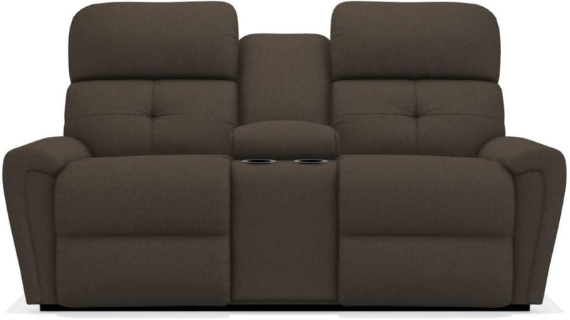 La-Z-Boy Douglas Espresso La-Z-Time Power-Reclineï¿½ Reclining Loveseat With Power Headrest and Console