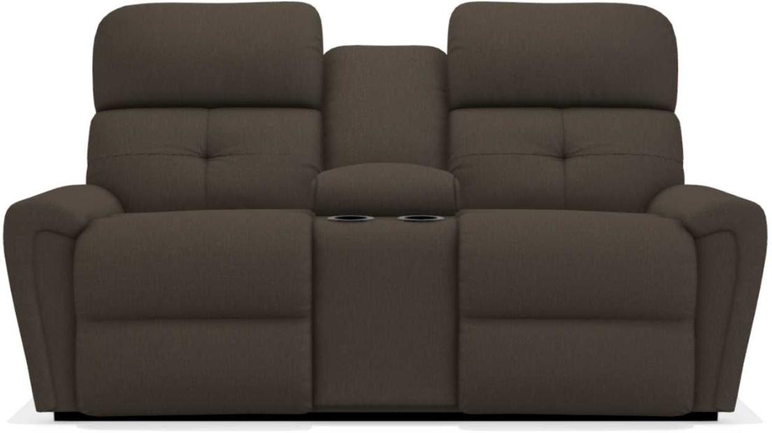 La-Z-Boy Douglas Espresso La-Z-Time Power-Reclineï¿½ Reclining Loveseat With Power Headrest and Console
