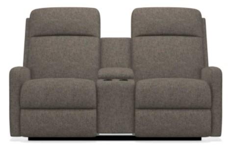 La-Z-Boy Finley Granite Power Wall Reclining Loveseat with Console