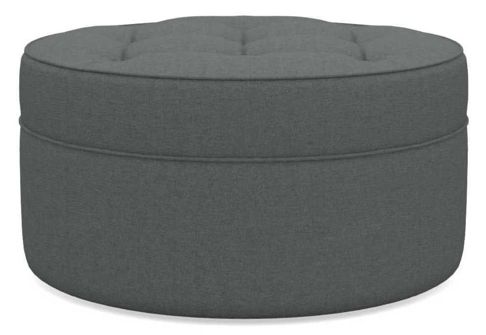 La-Z-Boy Roundabout Grey Ottoman image