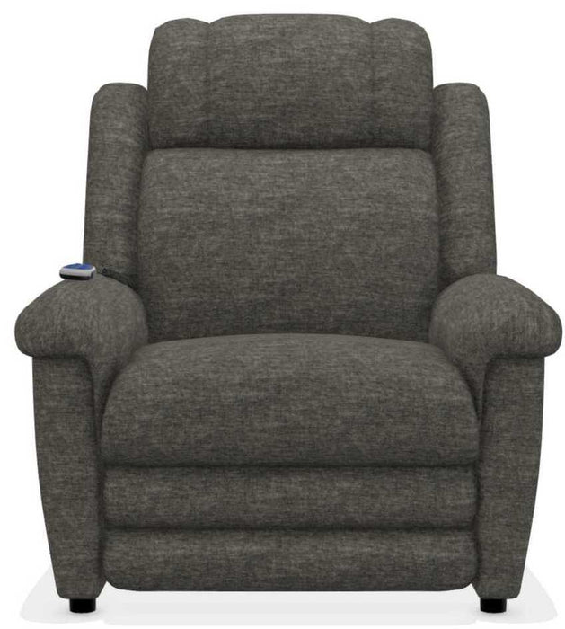 La-Z-Boy Clayton Stone Gold Power Lift Recliner with Massage and Heat
