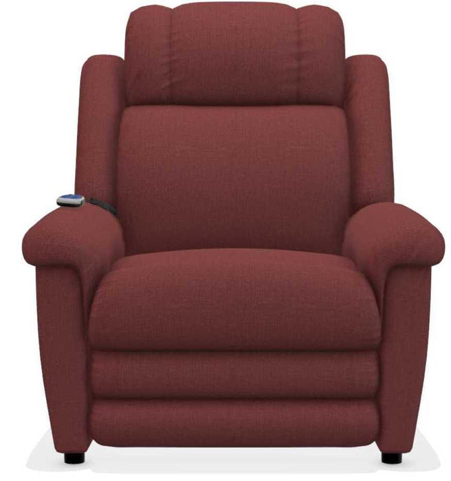 La-Z-Boy Clayton Merlot Gold Power Lift Recliner with Massage and Heat