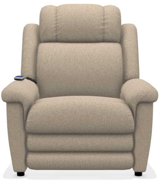 La-Z-Boy Clayton Pumice Gold Power Lift Recliner with Massage and Heat