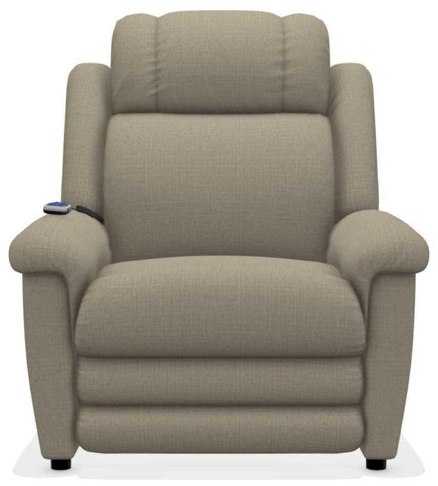 La-Z-Boy Clayton Bark Gold Power Lift Recliner with Massage and Heat