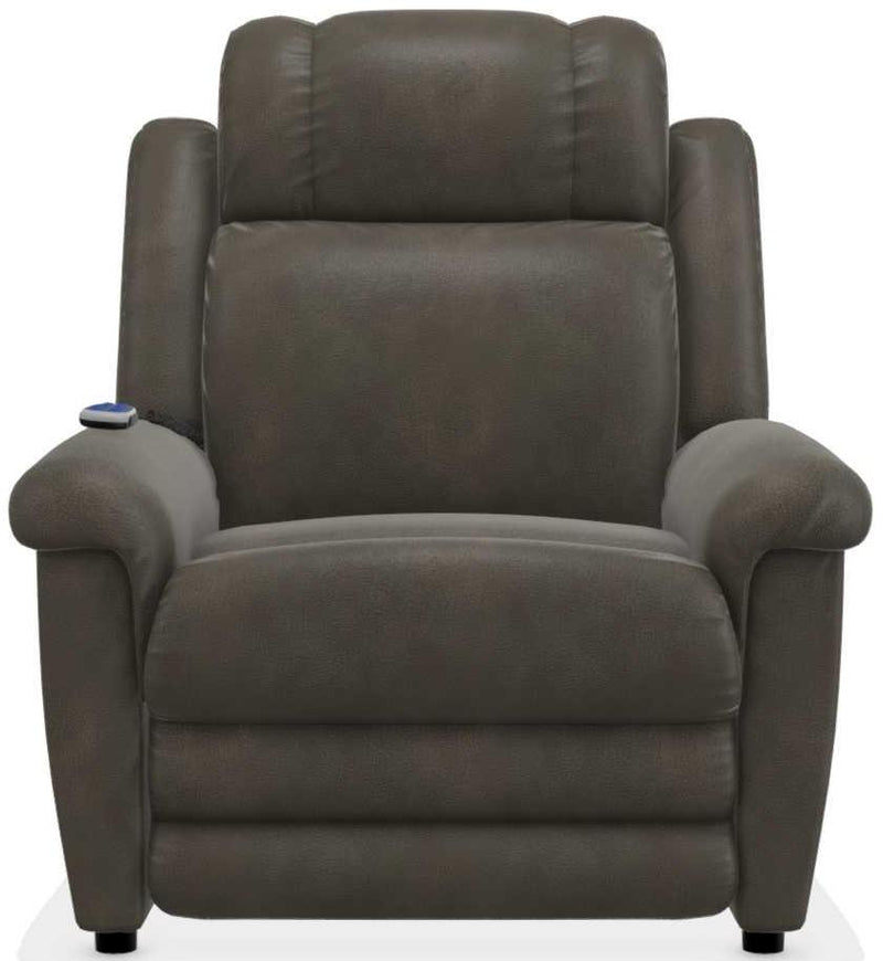 La-Z-Boy Clayton Slate Gold Power Lift Recliner with Massage and Heat